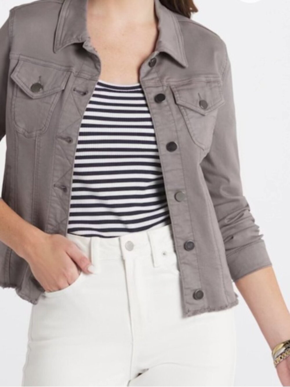 Prosperity gray jean jacket